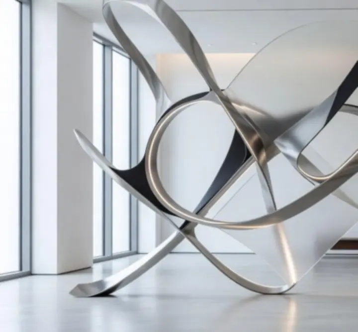 Bespoke visual installation created by MUZA LAB LTD in a contemporary interior space.