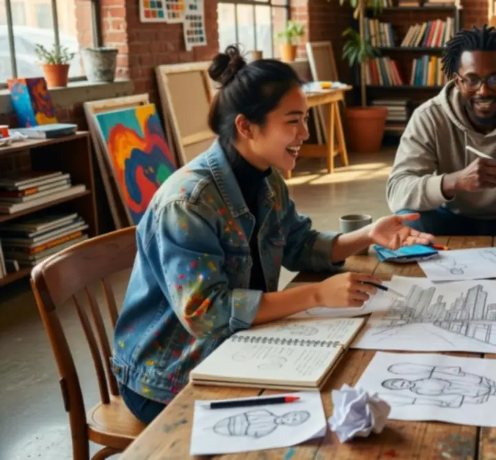 Collaborative creative session at MUZA LAB LTD