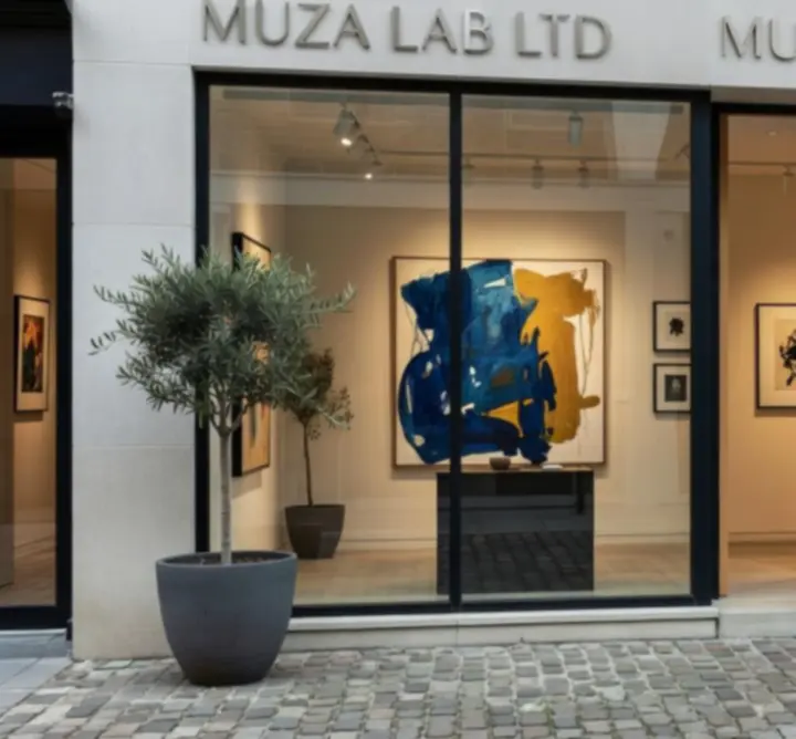 Entrance to MUZA LAB LTD's contemporary creative studio space