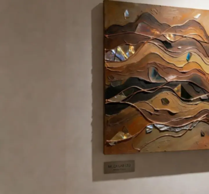 Abstract project highlight visual featuring layered light and shadow